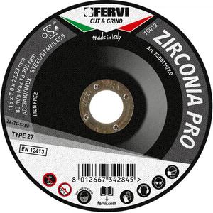 FERVI-ZSD8125/7,0 Disco de molienda de circonio profesional-DISCOS DE CORTE DE ABRASIVOS EAN 8012667342852 - Product Image 1