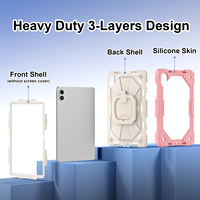 Funda Protectora de Silicona Resistente con Soporte 360 para Tablet Xiaomi Redmi Pad 2 Pro 12.1 Pulgadas POCO Pad M1 12.1 Pulgadas 2025 con Logotipo Personalizado
