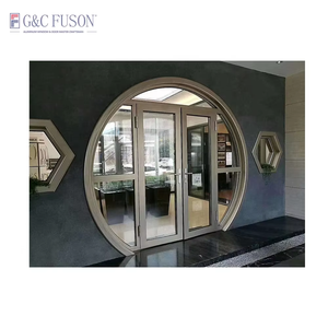 Fuson toptan envanter amerikan evi özelleştirilmiş duş giriş dar çerçeve alüminyum iç buzlu cam banyo kapısı - Product Image 1