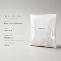 Glutamate de cocoyle de sodium 95% en poudre, N° CAS 68187-32-6, matière première cosmétique