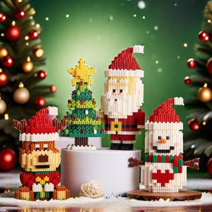 Linko 40 Mảnh ABS Nhựa Giáng Sinh Đêm Trước Ông Già Noel & Người Tuyết Khối Xây Dựng-Sáng Tạo Quy Mô 1:18 Thủ Công Thiết Lập Cho Các lứa tuổi 14 + - Product Image 1