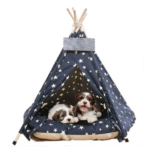 Tente <span class=keywords><strong>Tipi</strong></span> Pliable et Respirante pour Animaux de Compagnie, <span class=keywords><strong>Lit</strong></span> Portable et Durable pour Chats et Chiens, Vente en Gros - Product Image 1