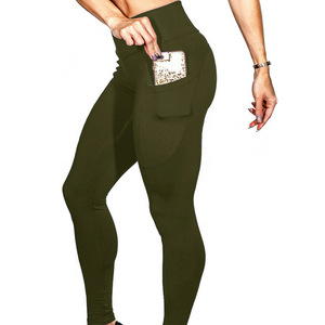 <span class=keywords><strong>Leggings</strong></span> de yoga respirants à taille haute pour femmes, <span class=keywords><strong>pantalons</strong></span> de fitness avec poches pour la course à pied et les sports de plein air - Product Image 5