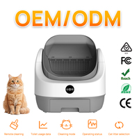 Caixa de Areia para Gatos com Limpeza Automática, Abertura Superior, Controle Inteligente por APP, Sensor de Segurança, Grande Espaço, OEM