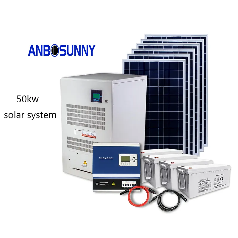 Năng lượng mặt trời bảng điều khiển hệ thống điện nhà 48V DC đến 220V AC 20kW 25kw 30Kw Off Grid 50kw năng lượng mặt trời bảng điều khiển hoàn chỉnh Kit
