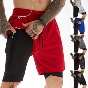 Novos <span class=keywords><strong>Shorts</strong></span> Masculinos Casuais de Verão para Fitness e Esportes, de Secagem Rápida, Camada Dupla, Anti-Transparência, Modelo Bermuda, Tendência - Product Image 2