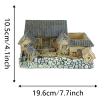 Figur Rumah Resin Miniatur Ramah Lingkungan untuk Taman Peri dengan Tema Musik & Cinta untuk Kerajinan Lanskap Kartun Religius DIY