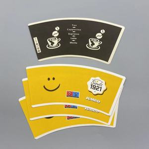 Ventiladores de Papel Kraft para Vasos de 4oz, 6oz, 9oz, Forma de Doble Abanico, Blancos Crudos con Recubrimiento de PE en Ambos Lados, Impresión Flexográfica de Alta Velocidad - Product Image 5