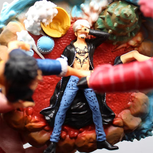 ฟิกเกอร์0ne 21ซม. รูปการ์ตูน donquixote doframingo VS luffy รูปปั้นตุ๊กตาของสะสมของเล่นตกแต่งโต๊ะ - Product Image 6