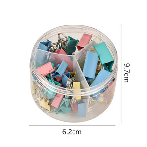 Clips de reliure métalliques 3-en-1 Zhongchang, couleurs variées, tailles mixtes, clips d'organisation de bureau - Product Image 5