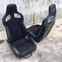 Sièges sport racing style fibre de carbone pour BMW E92 M3, design 2025, sièges baquet à ajustement direct avec glissières réglables