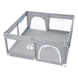 Parc de jeu pour bébé en tissu coloré, motif dessin animé, avec 8 ventouses, surélevé, sûr pour ramper et jouer, pour 0-3 ans, OEM - Product Image 5
