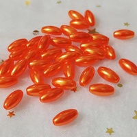 Perles en plastique ABS Imitation ovale, vente en gros, 6*12mm, 50 pièces, Imitation de perles pour décoration DIY