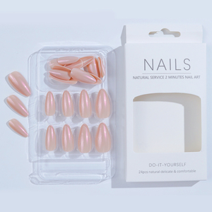 Ongles à Presser Haute Qualité Style Français Œil de Chat Aurore Amande en <span class=keywords><strong>Gel</strong></span> Doux, <span class=keywords><strong>Faux</strong></span> Ongles Autocollants Marque Privée pour Doigts - Product Image 4