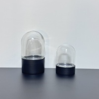 Pot en verre à large ouverture, écologique, recyclable, résistant aux enfants, avec couvercle en dôme résistant aux enfants, 1 oz, 2 oz, 3 oz, 4 oz