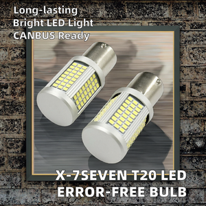 หลอดไฟ LED CANBUS ป้องกันข้อผิดพลาด รุ่นยอดนิยม 6800lm 68W ไฟเลี้ยวและไฟเบรก BA15S W21 7443 1156 3156 7440 - Product Image 2
