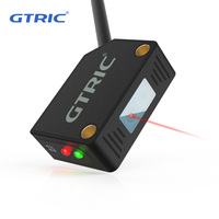 Commutateur de Photo de série carrée gtrique 10-30VDC capteur photoélectrique laser à réflexion diffuse NPN PNP à 3 fils