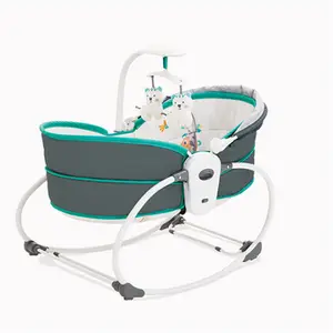 Mastela 5 In 1 Draagbare Automatische Multifunctionele Babyschommelwieg Met Luifel Speelgoed