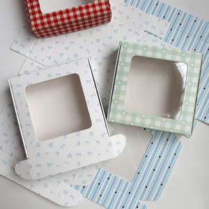 Boîte d'emballage cadeau personnalisée en gros pour usine, boîte en papier pliable pour <span class=keywords><strong>chouchou</strong></span> à cheveux - Product Image 4