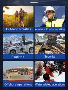 Tri band Ham Tactical Long Range <b>Walkie</b> <b>Talkie</b> 10W high power 199 channel IP68 waterproof UHF VHF Full band Handheld Ham radio - Product Image 5