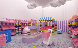 Yideli Mềm Chơi Thiết Bị Cho Trẻ Em Trong Nhà Sân Chơi Thân Thiện Với Môi Gỗ Mạ Kẽm Thép 100 Người Dùng Năng Suất Vai Trò Chơi Khu Vực - Product Image 6