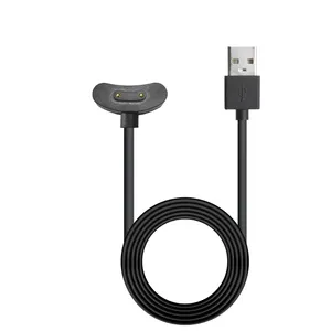 Kabel Dok pengisian daya USB hitam, aksesori jam tangan untuk TicWatch Pro/Pro3 E3 lite/Pro X/E/C2/WG12036/S2/E2/GTK/Mobvoi CXB07