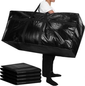 Bolsas de Almacenamiento Resistentes con Asas Reforzadas, para Viajes, Camping, Embalaje, Bolsas de Mudanza de PE/PP con Cierre - Product Image 1