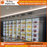 Design de meubles de magasin de fumée et de vin personnalisé pour vitrines de vitrine de dispensaire de tabac pour devanture de magasin