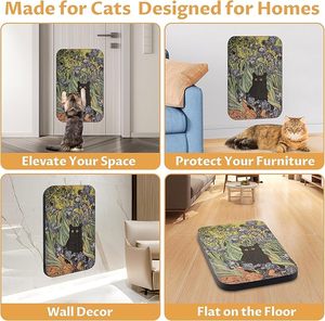 Modern Large Classic Art Wall-Mountable <strong>Cat</strong> Scratching Board &amp; Sofa Bed Eco-Friendly Durable Indoor <strong>Cat</strong> <strong>Toy</strong> - Product Image 4