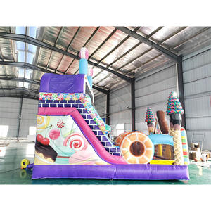 Nouveau design de château gonflable combiné avec toboggan gonflable sec à vendre, toboggans gonflables commerciaux sur mesure - Product Image 3