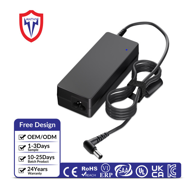Anthy 90W 20V 4.5A 6.5*4.4mm DC QC3.0 PD OTP Tips Replacement Laptop AC Charger Power Adapter for Notebook