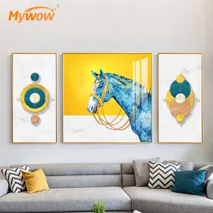 C7-066 MyWow Hand Painted Abstract Oil Painting Gold Hanging Painting Modern Decorative Painting Mural