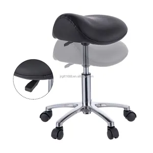 Büro und Salon verwenden einfache tragbare verstellbare Friseur Rolls attel Stuhl Haarschnitt Salon Master Hocker