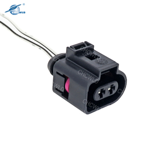 Adaptateur de boîtier femelle 2P Capteur de température étanche Connecteur automobile Faisceau de câbles 1J0973702 - Product Image 1