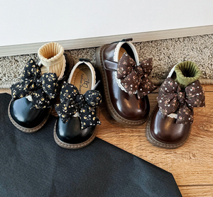 Chaussures en cuir pour bébé, style mocassins, avec nœud et fleurs de printemps, pour la maternelle - Product Image 4