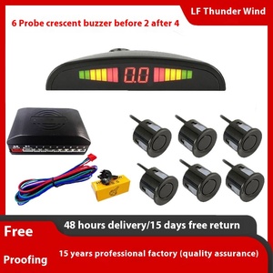 Factory Hot Sale Waterproof Universal <b>Car</b> <b>Reverse</b> <b>Camera</b> 6-Sensor 4 LED Screen Full Front 2 Rear Monitors ULTRASONIC SENSOR' Fac - Product Image 4