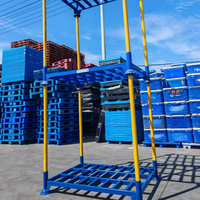 Étagère de stockage pliable et empilable en acier pour entrepôt, capacité 1000 kg, pour le stockage de cartons