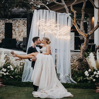 Letreros de neón LED para boda, letras de amor de neón flexibles, rizadas, personalizadas, para siempre