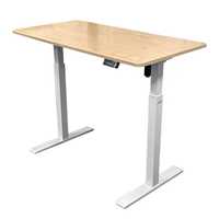 Bureau d'étude informatique intelligent Yazhi, table élévatrice électrique rétractable à moteur unique, pieds carrés, bureau rond pour la maison, coins en acier