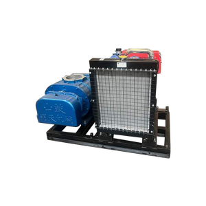 Elektrische AC gietijzeren hogesnelheids grote capaciteit V-riem aangedreven zuigkorrelkracht drievoudige lobben lucht vacuümpomp - Product Image 4