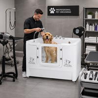 Baignoire SPA pour animaux de compagnie sur mesure en verre OEM, bassin de bain pour chiens à micro-bulles d'hydrothérapie et ozone pour la vente en gros