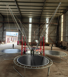 Thiết kế mới 6 người Trailer <span class=keywords><strong>Bungee</strong></span> nhảy dễ dàng để di chuyển trong nhà và ngoài trời <span class=keywords><strong>Bungee</strong></span> nhảy <span class=keywords><strong>Trampoline</strong></span> với bánh xe - Product Image 4