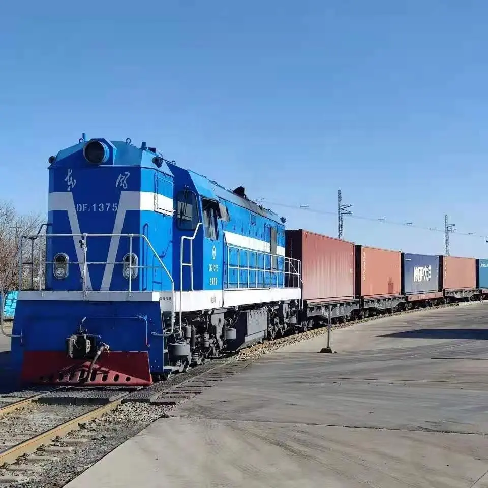철도 물류 익스프레스 DDP 문 기차 배송 에이전트 레일 운송 러시아 중국에서