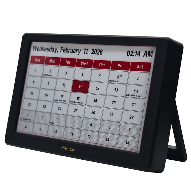 Kylendar E-Ink Executive Dashboard: Real-Time Stock Finance Tracker, Wi-Fi Auto-Refresh, Zero Blue Light Office Desk Display