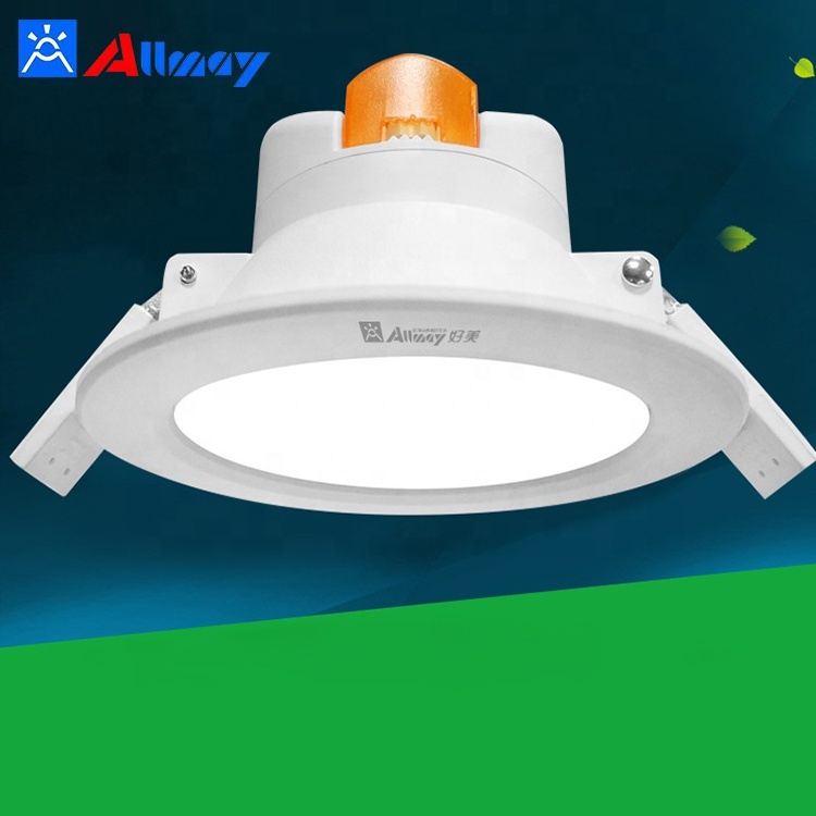 Sensor de movimiento de microondas redondo integrado de 5 pulgadas y 10W que atenúa la luz empotrada LED empotrada para el pasil