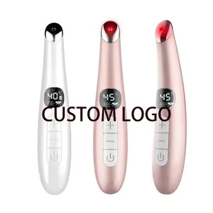 Trending Products 2024 New Eye Skin Care Device HAND HELD LCD Screen Dark Circles Remover Eye Massager Pen