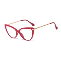 DOISYER 2022 Lunettes de vue tendance couleur vache pour femmes Cadre optique rétro TR90 Lunettes de soleil haut de gamme œil de chat Blocage de la lumière bleue UV400
