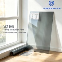 Película para ventanas de coche con aislamiento térmico, protección solar, tinte para vidrio, antiarañazos, privacidad, 4 mil, con 8 años de garantía