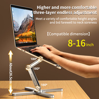 MCHOSE N86 Advanced Science Fiction Cooling Pad Vente chaude Support pour ordinateur portable en alliage d'aluminium pour tablette PC Radiateur refroidi par air