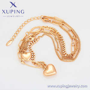 <span class=keywords><strong>XUPING</strong></span>-joyería de lujo para mujer, collares de varias plantas chapados en oro y cobre ambiental, color dorado de 18K, S00152965 - Product Image 3